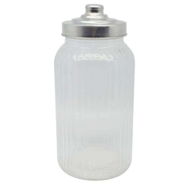 Βάζο Αποθήκευσης 817573 1,2lt Inox-Clear Ankor Μέταλλο,Γυαλί