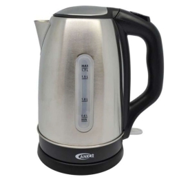 Βραστήρας 815005 2200W 1,7lt Inox-Black Ankor Ατσάλι,Πλαστικό
