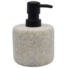 Δοχείο Κρεμοσάπουνου Stone 817368 8,7x8,7x14,2cm Grey Ankor Πολυέστερ