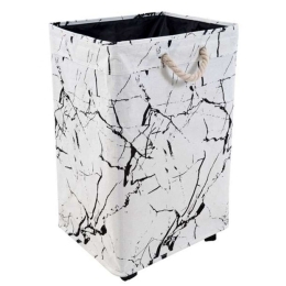 Καλάθι Απλύτων Marble 818518 70lt White-Black Ankor Ύφασμα