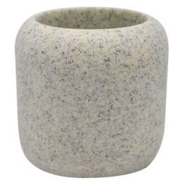 Ποτηροθήκη Stone 817375 8,8x8,8x7,8cm Grey Ankor Πολυέστερ