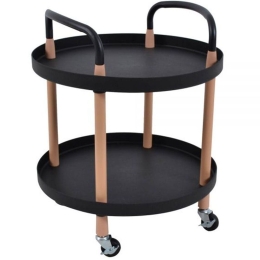 Τραπεζάκι Βοηθητικό 817160 48x51,5cm Black-Beige Ankor