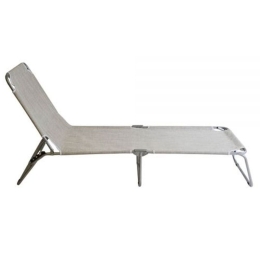 Ξαπλώστρα Παραλίας 805419 188x58x28cm Grey Ankor