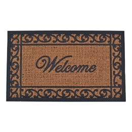 Πατάκι Εισόδου Welcome 820382 45x75cm Natural-Black Ankor 45X75