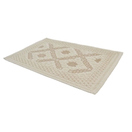 Πατάκι Μπάνιου 820474 50x80cm Beige Ankor 50 X 80 100% Βαμβάκι