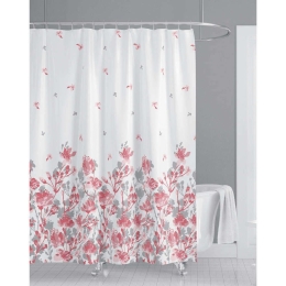 Κουρτίνα Μπάνιου Λουλούδια 823680 180x200cm Multi Ankor 180Πx200Υ 180x200cm Πολυέστερ