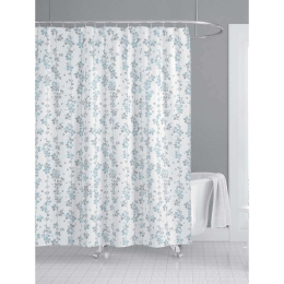 Κουρτίνα Μπάνιου Ανθάκια 823697 180x180cm Multi Ankor 180Πx180Υ 180x180cm Πολυέστερ