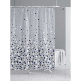 Κουρτίνα Μπάνιου Πουά 823772 180x180cm Multi Ankor 180Πx180Υ 180x180cm Πολυέστερ