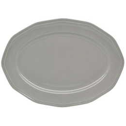 Πιατέλα Οβάλ Premium Classic 8252-05 36cm Grey Ankor Πορσελάνη