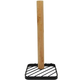 Βάση Χαρτιού Κουζίνας 819645 14x14x31,5cm Natural-Black Ankor Μέταλλο,Ξύλο