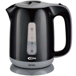 Βραστήρας Ankor 822577 1,7lt 2200W Black-Grey Ankor Ατσάλι,Πλαστικό
