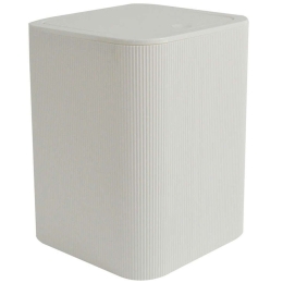 Κάδος Απορριμμάτων Ριγέ 823239 18x18x22,5cm 5lt White Ankor Πλαστικό