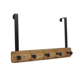 Κρεμάστρα Πόρτας 5 Θέσεων 824878 38,5x4,8x25,5cm Natural-Black Ankor