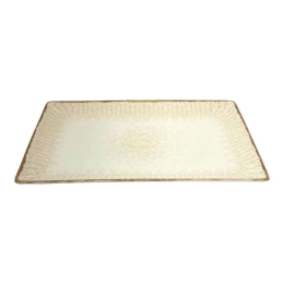 Πιατέλα Σερβιρίσματος Ορθογώνια Premium Desert 8256-10 31x21cm Beige Ankor Πορσελάνη