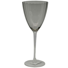 Ποτήρια Κρασιού Κολωνάτα Premium (Σετ 6Τμχ) 8261-03 370ml Smoke Ankor Γυαλί