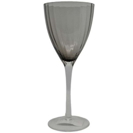 Ποτήρια Κρασιού Κολωνάτα Premium (Σετ 6Τμχ) 8261-04 300ml Smoke Ankor Γυαλί