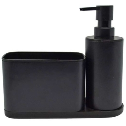 Δοχείο Κρεμοσάπουνου Με Θήκη 824632 20,3x7x17,5cm Black Ankor Ανοξείδωτο Ατσάλι