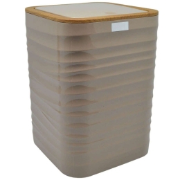 Κάδος Απορριμμάτων Luna 830251 18x18x25cm 5lt Beige-Natural Ankor Πλαστικό