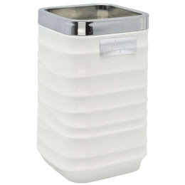 Ποτηροθήκη Luna 830077 7x7x12cm White-Silver Ankor Πλαστικό