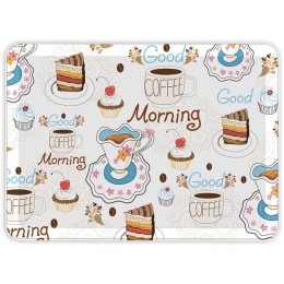 Δίσκος Σερβιρίσματος Good Morning 823598 37,2x26,2x2,5cm Multi Ankor Μελαμίνη