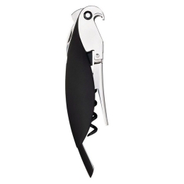 Ανοιχτήρι - Τιρμπουσόν Parrot AAM32 B Σερβιτόρου 3x2,5x13cm Black Alessi Μέταλλο,Πλαστικό