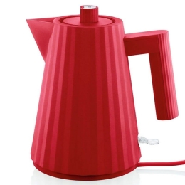 Βραστήρας Ηλεκτρικός Plissé MDL06/1 R 1,0Lt 2400W  21x16x20cm Red Alessi Πολυρεσίνη