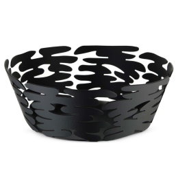 Φρουτιέρα - Ψωμιέρα Barket BM10/18 B Φ18x6,5cm Μεταλλική Black Alessi Μέταλλο