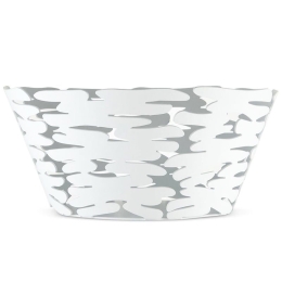 Φρουτιέρα - Ψωμιέρα Barket BM10/21 W Φ21x10cm Μεταλλική White Alessi Ανοξείδωτο Ατσάλι