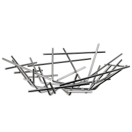 Ψωμιέρα - Φρουτιέρα Blow up FC02 33x32x10,5cm Από Ανοξείδωτο Ατσάλι Silver Alessi Ανοξείδωτο Ατσάλι