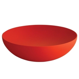 Μπωλ - Φρουτιέρα Ανάγλυφη Double DUL02/25RT Φ25x7,3cm Ανοξείδωτη Red Alessi Ανοξείδωτο Ατσάλι