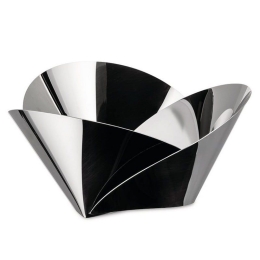 Φρουτιέρα - Ψωμιέρα Harmonic ABI03 Φ22x11cm Ανοξ. Ατσάλι Silver με Δώρο 2 Δαχτυλίδια Πετσέτας Alessi Ανοξείδωτο Ατσάλι