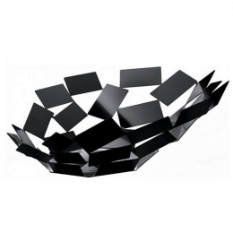 Φρουτιέρα La Stanza dello Scirocco MT03 B 41,6x37,5x15cm Μεταλλική Black Alessi Μέταλλο