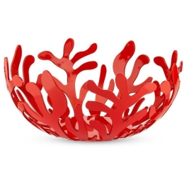 Φρουτιέρα Mediterraneo ESI01/21 R Φ21x9,5cm Μεταλλική Red Alessi Μέταλλο