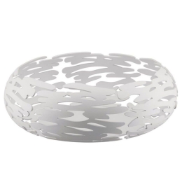 Ψωμιέρα - Φρουτιέρα Barknest BM02 W Φ21x7cm Μεταλλική White Alessi Μέταλλο