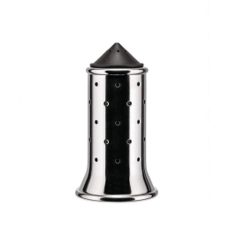Αλατιέρα MGSAL B Φ6,3x11,3cm Silver-Black Alessi Ανοξείδωτο Ατσάλι
