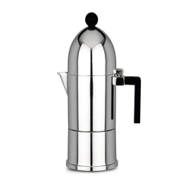 Καφετιέρα Espresso La Cupola A9095/3 B 150ml Silver-Black Alessi Αλουμίνιο