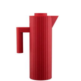 Κανάτα-Θερμός Plissé MDL12 R 20x11x32cm 1Lt Red Alessi Πλαστικό