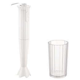 Ραβδομπλέντερ Plissé MDL10 W 7x34cm  White Alessi Πλαστικό