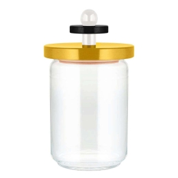 Βάζο Αποθήκευσης ES16/100 Y 1000ml Yellow-Multi Alessi Ξύλο,Γυαλί