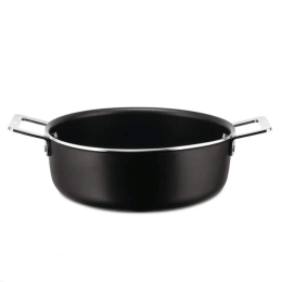 Κατσαρόλα Ρηχή Pots&Pans AJM102/24B Φ24cm Black Alessi 24cm Αλουμίνιο