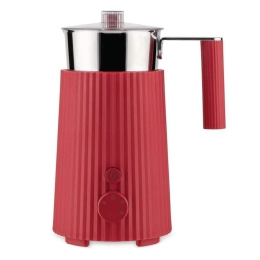 Συσκευή Για Αφρόγαλα Plissé MDL13 R 17x12x22,5cm 350ml Red Alessi Ανοξείδωτο,Πλαστικό