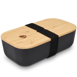 Δοχείο Φαγητού Με Καπάκι Bamboo 
47540.01.1 700ml Natural-Black Navaris Bamboo,Σιλικόνη