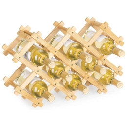 Κάβα Μπουκαλιών 10 Θέσεων 51114.05.3 51,5x12,7x32,5cm Natural Navaris Bamboo