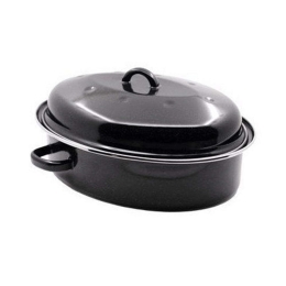 Γάστρα Εμαγιέ Οβάλ Roasty Cook 15230424 42cm Black Beka Ατσάλι