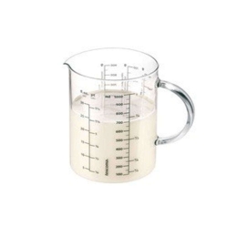 Μεζούρα Δοσομετρητής Delicia 630434 1L Silver-Clear Tescoma Γυαλί