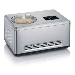 Παγωτομηχανή-Γιαουρτομηχανή EZ 7406 29x43x22,5cm 2Lt 180W Silver Severin Ανοξείδωτο Ατσάλι