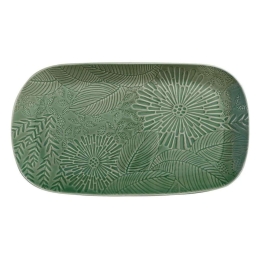 Πιατέλα Σερβιρίσματος Kiwi Panama DR0313 39x23cm Green Maxwell&Williams Κεραμικό