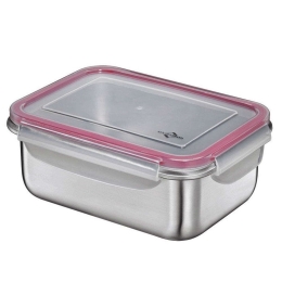 Φαγητοδοχείο 1001672800 1,8Lt-16x22x8,5cm Από Ανοξείδωτο Ατσάλι Silver Kuchenprofi Ανοξείδωτο Ατσάλι
