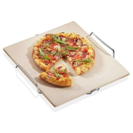 Πλάκα Ψησίματος Πίτσας Με Βάση 1086000000 38x35,5cm Natural Kuchenprofi Κεραμικό