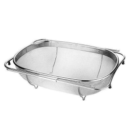 Σουρωτήρι Λαχανικών Πτυσσόμενο Grandchef 428550 34x24cm Silver Tescoma Ανοξείδωτο Ατσάλι